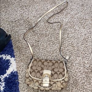 Coach Gold Crossbody Purse